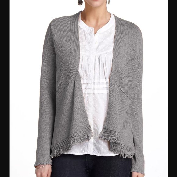 Anthropologie Sparrow - Drape Cardigan Fringe - Picture 1 of 9